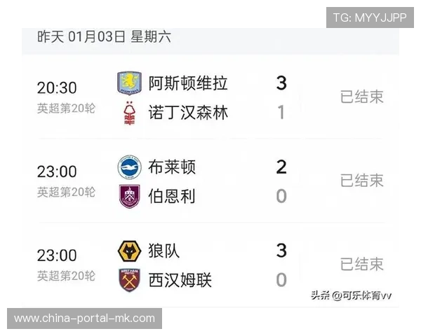 布莱顿2-0战胜伯恩利，主场优势巩固